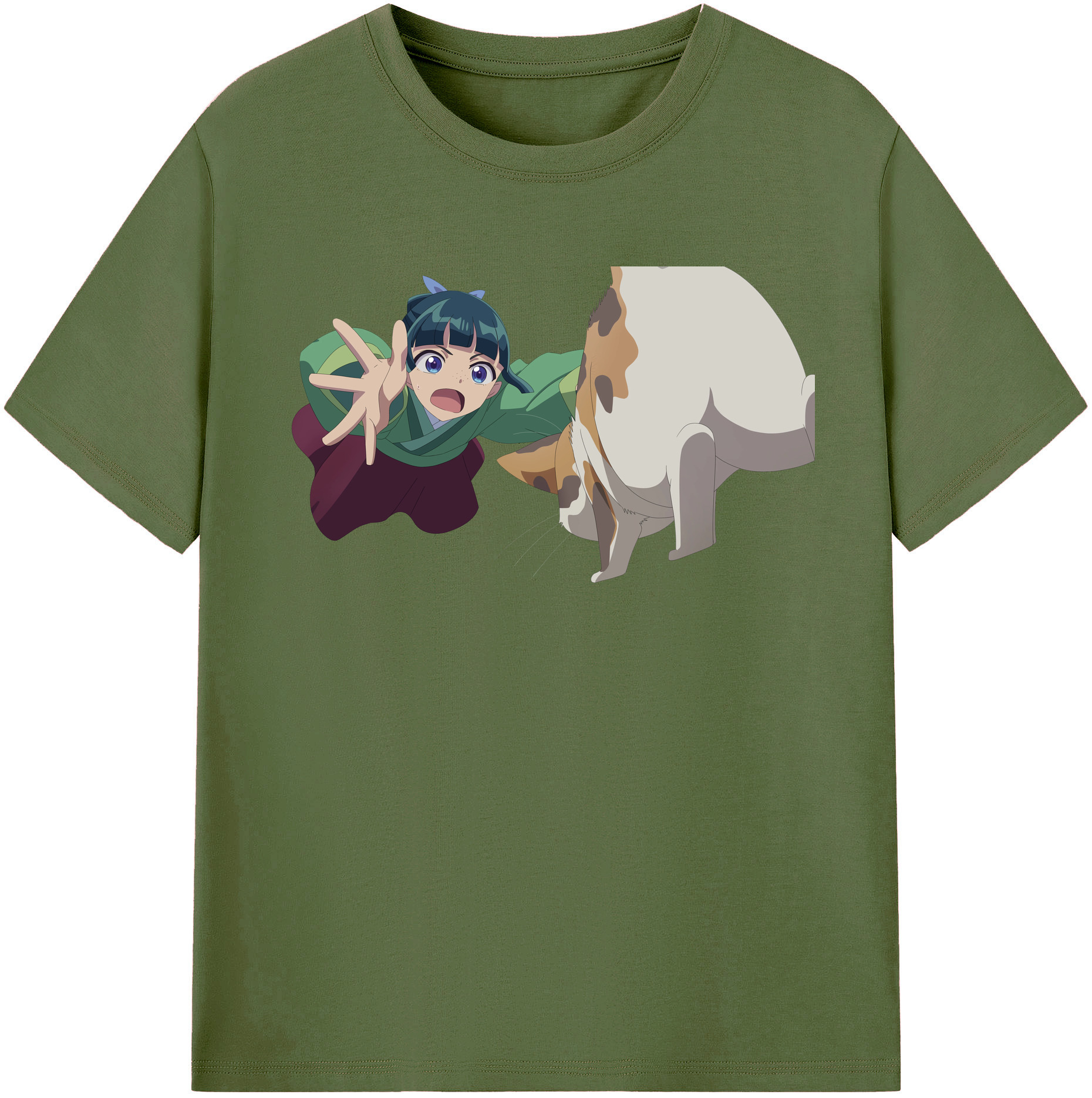 （画像用） 薬屋のひとりごと The Apothecary Diaries 綿100％半袖Tシャツ（フロントプリント）